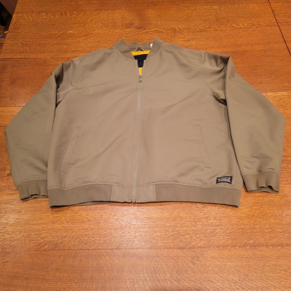 Levis Men's Bayview Bomber Jacket Olive Green Size L Flight Military Full Zip